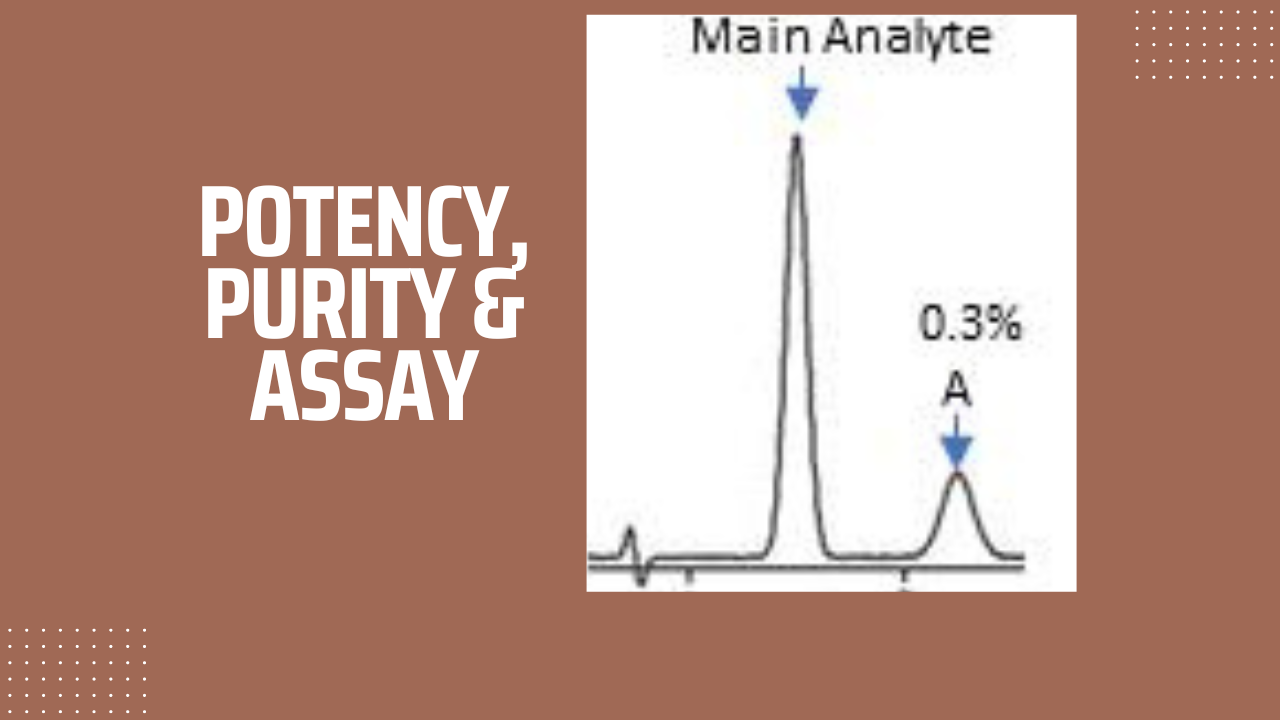 potency, purity and assay