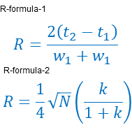 Formulas for Resolution calculation