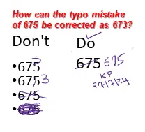 GLP: How to make typo correction